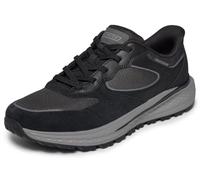 Skechers Men's Slade Ultra Gage Trainers, Black Leather Synthetic Mesh, 8 UK