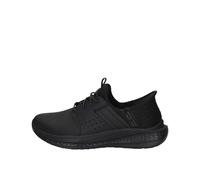 Skechers Men's Slade Zachary Slip-in Trainers, Black Mesh/Leather, 9 UK