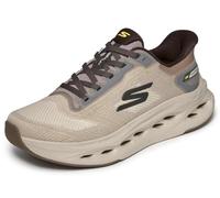 Skechers Men's Slip-in Linear Jacquard Lace Up Sneakers with Goodyear Rubber