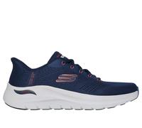 Skechers Men's Slip-ins: Arch Fit 2.0 - Lestur Sneaker in Navy Blue/Red, Size 12 | Textile/Synthetic, Vegan, Machine Washable
