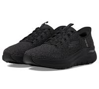 Skechers Men's Slip-ins: Arch Fit 2.0-Look Ahead Knit Lace Up Slip On Sneakers, Black/Black, 12 X-Wide