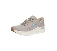 Skechers Men's Slip-ins: Arch Fit 2.0 - Lestur Sneaker in Taupe/Blue, Size 7.5 | Textile/Synthetic, Vegan, Machine Washable