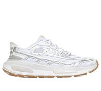 Skechers Men's Slip-ins: Arch Fit D'Lites 330 - Modern Retro Jogger Sneaker in White, Size 9 | Leather/Textile/Synthetic