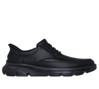 Skechers Men's Slip-ins: Arch Fit Garza - Rowan Sneaker in Black, Size 6.5 | Leather/Synthetic/Textile