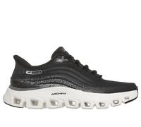 Skechers Men's Slip-ins: Arch Fit Glide-Step Wave - Zanaro Sneaker in Black, Size 9.5 | Textile/Synthetic, Vegan, Machine Washable
