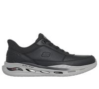 Skechers Men's Slip-ins: Arch Fit Orvan - Moxley Sneaker in Black, Size 7 | Leather/Synthetic/Textile