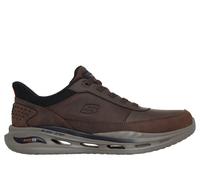 Skechers Men's Slip-ins: Arch Fit Orvan - Moxley Sneaker in Cocoa, Size 8 | Leather/Synthetic/Textile