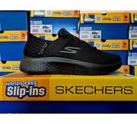 SKECHERS MENS SLIP INS BLACK TRAINERS MEMORY FOAM GO-WALK SLIP IN SKETCHERS SHOE