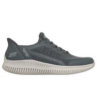Skechers Men's Slip-ins: BOBS Geo Lite - Fixed Edge Sneaker in Charcoal, Size 9.5 | Synthetic/Textile
