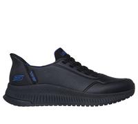 Skechers Men's Slip-ins: BOBS Sport Squad 4 - Direct Step Sneaker in Black, Size 8 | Synthetic/Textile