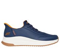Skechers Men's Slip-ins: BOBS Sport Squad 4 - Direct Step Sneaker in Navy Blue, Size 11 | Synthetic/Textile