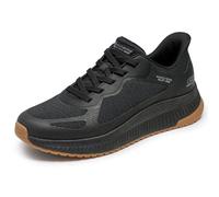 Skechers Bobs Squad 4 Chaos Mens Black/White Slip-Ins Casual Trainers