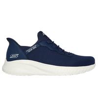 Skechers Men's Slip-ins: BOBS Sport Squad Chaos Sneaker in Navy Blue, Size 7 | Textile/Synthetic, Vegan, Machine Washable