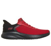 Skechers Men's Slip-ins: BOBS Sport Squad Chaos Sneaker in Red, Size 7 | Textile/Synthetic, Machine Washable