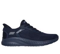 Skechers Men's Slip-ins: BOBS Sport Squad Chaos - Solid Step Sneaker in Dark Navy Blue, Size 10 | Textile/Synthetic, Vegan, Machine Washable