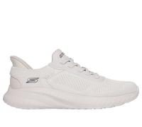 Skechers Men's Slip-On Sneakers BOBS Squad Chaos Solid Step – Off White, Vegan, Size 11
