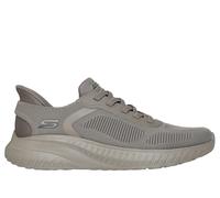 Skechers Men's Slip-ins: BOBS Sport Squad Chaos - Solid Step Sneaker in Olive, Size 9.5 | Textile/Synthetic, Vegan, Machine Washable