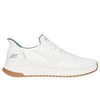 Skechers Men's Hands-Free Slip-ins Bobs Squad 4 Direct Step Trainers, White Wht, 9.5 UK