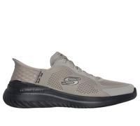 Skechers Men's Slip-ins: Bounder 2.0 - Emerged Sneaker in Taupe/Black, Size 9.5 | Textile/Synthetic, Vegan, Machine Washable