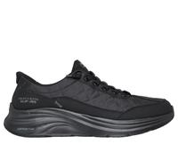 Skechers Men's Slip-ins: Contour Foam - Cosy Fit Sneaker in Black, Size 8.5 Wide | Textile/Synthetic/Leather, Machine Washable