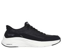 Skechers Men's Contour Foam Cozy Fit Hands Free Slip-in Sneaker, Black/White, 13
