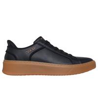 Skechers Men's Slip-ins: Court Break - Double Vented Sneaker in Black/Natural, Size 10.5 | Textile/Synthetic