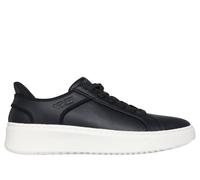 Skechers Men's Hands-Free Slip-ins Court Break Double Vented Sneaker, Black Duraleather/Mesh, 8.5 UK
