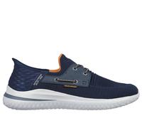 Skechers Men's Slip-ins: Delson 3.0 - Roth Sneaker in Navy Blue, Size 11 | Textile/Synthetic, Vegan