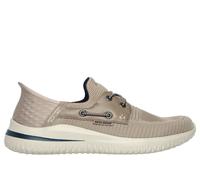 Skechers Men's Slip-ins: Delson 3.0 - Roth Sneaker in Taupe, Size 7.5 Wide | Textile/Synthetic, Vegan