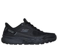 Skechers Men's Slip-ins: Dynamite AT - Escapar Sneaker in Black, Size 6.5 | Leather/Synthetic/Textile