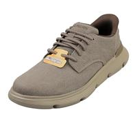 Skechers Men's Slip-Ins Garza Canvas Trainers, Dark Taupe, 11 UK
