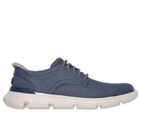 (Blue, 6 (Adults')) Skechers Garza Clive Cotton Men's Blue Lace-Up Shoes