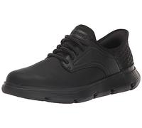 Skechers Hands Free Garza Gervin Leather Slip In Trainers, Black