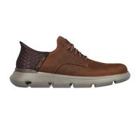 Skechers Mens Garza Gervin Shoes, Dark Brown Leather, 11 UK