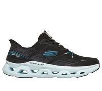 Skechers Men's Slip-ins: Glide-Step Altus - Aphtur Sneaker in Black/Aqua, Size 8 | Textile/Synthetic, Vegan, Machine Washable