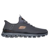 Skechers Men's Slip-ins: Glide-Step - Noxus Sneaker in Charcoal/Orange, Size 9.5 | Textile/Synthetic, Vegan, Machine Washable