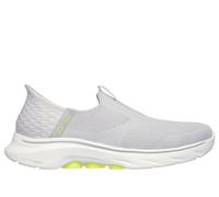 Skechers Men's Slip-ins: GO WALK 7 - Easy On 2 Sneaker in Gray/Yellow, Size 8 | Textile/Synthetic, Machine Washable