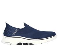 Skechers Men's Slip-ins: GO WALK 7 - Easy On 2 Sneaker in Navy Blue, Size 6 | Textile/Synthetic, Machine Washable