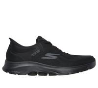 Skechers Men's Slip-ins: GO WALK 7 - Valin Sneaker in Black, Size 6.5 | Textile/Synthetic, Vegan