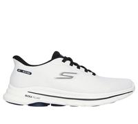 Skechers Men's Slip-ins: GO WALK 8 - Pate Sneaker in White/Black, Size 6.5 | Textile/Synthetic, Machine Washable