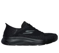 Skechers Men's Slip-ins: GO WALK Arch Fit 2.0 - Grand Sneaker in Black, Size 8 | Textile/Synthetic, Vegan, Machine Washable