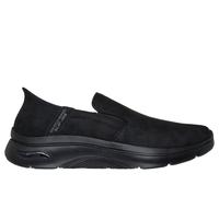 Skechers Men's Slip-ins: GO WALK Arch Fit 2.0 - Quest Slip-On Shoes in Black, Size 11 | Textile/Synthetic, Vegan, Machine Washable