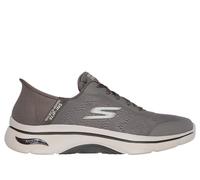 Skechers Men's Slip-ins: GO WALK Arch Fit 2.0 - Simplicity 2 Sneaker in Brown, Size 15 | Textile/Synthetic, Machine Washable
