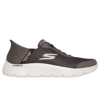 Skechers Men's Slip-ins: GO WALK Flex - Hands Up Sneaker in Brown, Size 10.5 | Textile/Synthetic, Vegan, Machine Washable