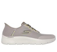 Skechers Men's Slip-ins: GO WALK Flex - Netro Sneaker in Taupe, Size 10 | Textile/Synthetic, Vegan, Machine Washable