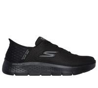 Skechers Men's Slip-ins: GO WALK Flex - New World Sneaker in Black, Size 6 | Textile/Synthetic, Vegan, Machine Washable