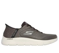 Skechers Men's Slip-ins: GO WALK Flex - New World Sneaker in Brown, Size 15 | Textile/Synthetic, Vegan, Machine Washable