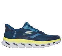 Skechers Men's Slip-ins: GO WALK Glide-Step 2.0 - Zac Sneaker in Blue/Lime, Size 10 | Synthetic/Textile, Vegan, Machine Washable