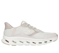 Skechers Men's Slip-ins: GO WALK Glide-Step 2.0 - Zac Sneaker in Off White, Size 8 | Synthetic/Textile, Vegan, Machine Washable