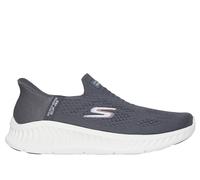 Skechers Men's Slip-ins: GO WALK Now Slip-On Shoes in Charcoal, Size 9 | Textile/Synthetic, Vegan, Machine Washable